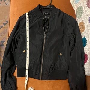 Aqua Classic Black Bomber Jacket